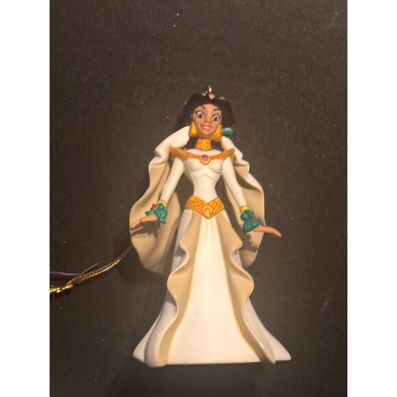 Disney Jasmine First Issue Hanging Ornament 5.5" White & Gold Princess Figure - Picture 2 of 6